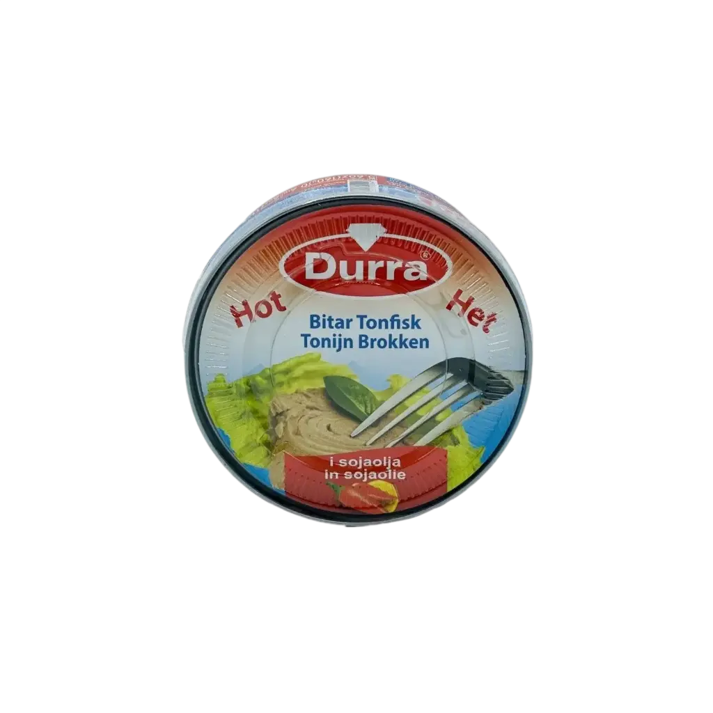 THON ENTIER A L'HUILE DE SOJA HOT CHILI DURRA160G {48}
