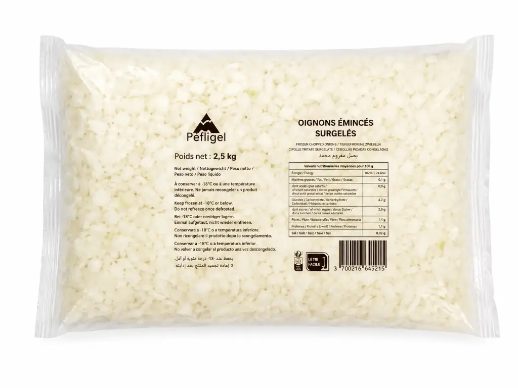 OIGNONS EMINCES EN CUBES 2.5KG {C4}