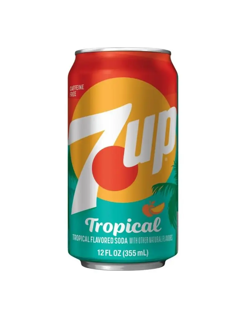 7UP TROPICAL 355ML USA X12