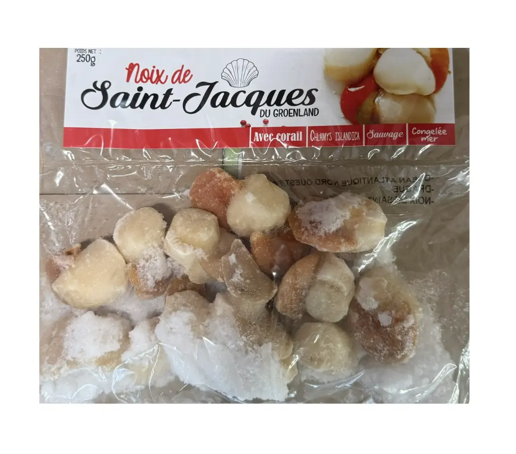 NOIX DE SAINT JACQUES A/C 20/40 250G PEROU 