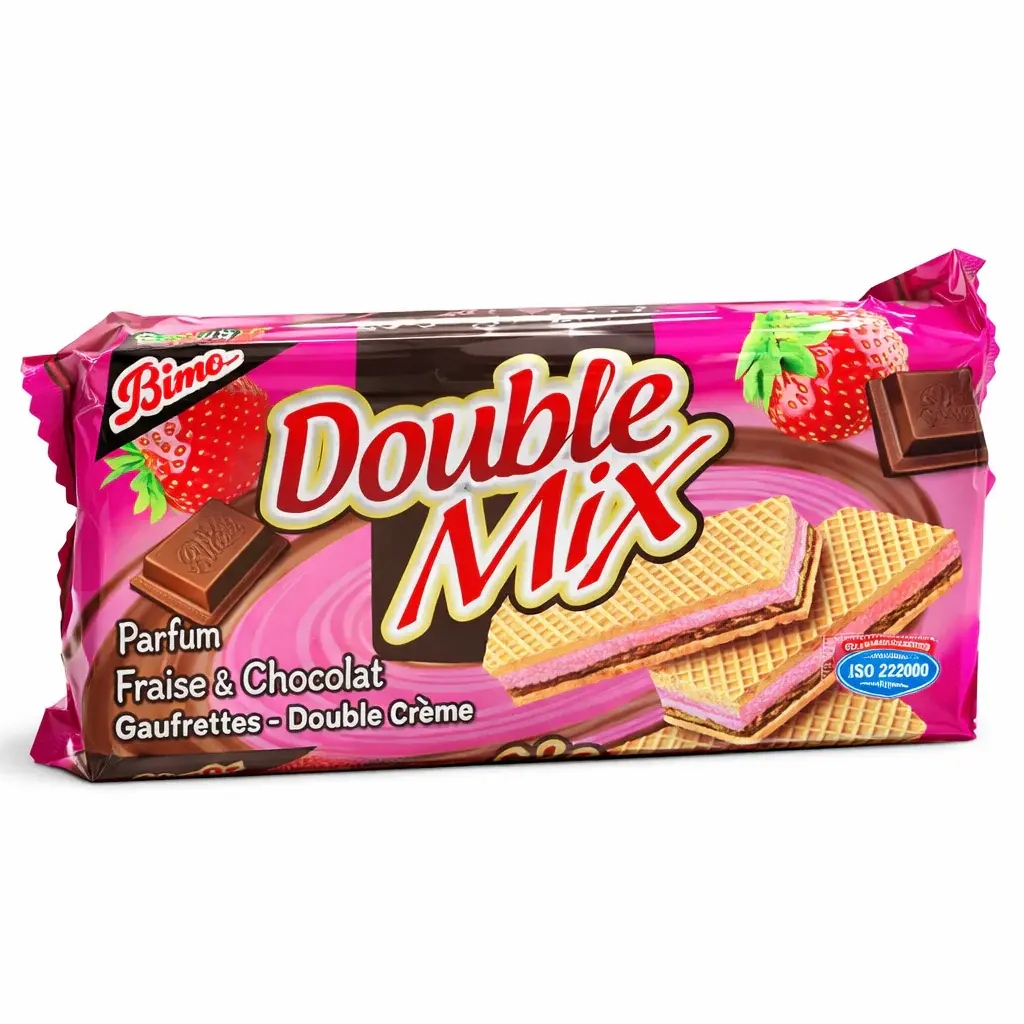 DOUBLE MIX CHOCO FRAISE 200G {C20}