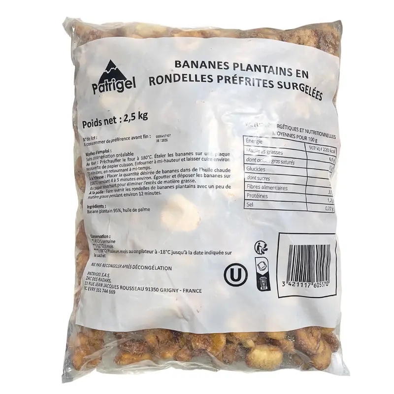 BANANE PLANTAIN 1KG PATRIGEL {C10}