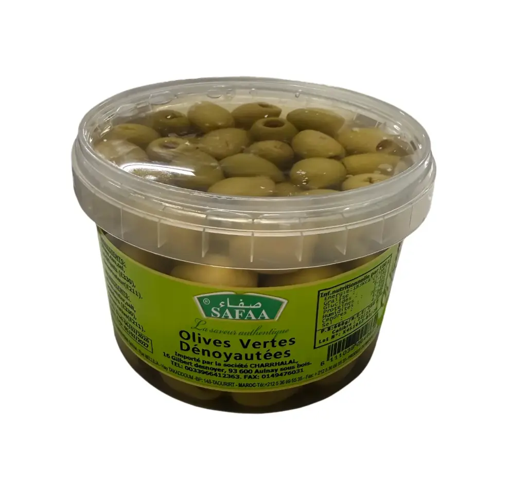 OLIVES VERTES DENOYAUTES SAFAA 600G  