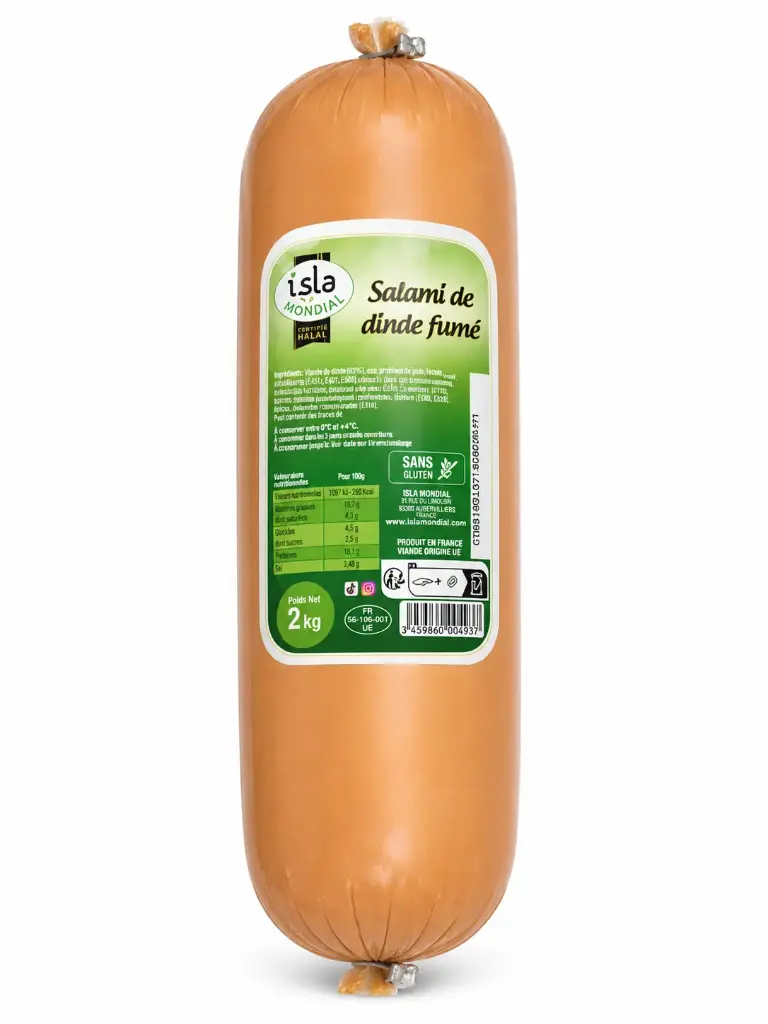 SALAMI DE DINDE FUME ISLA MONDIAL 2KG 