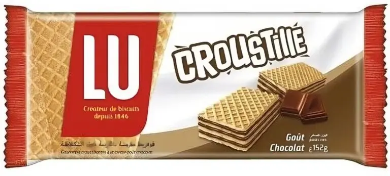 LU GAUFRETTE CROUSTILLE CHOCOLAT 152G