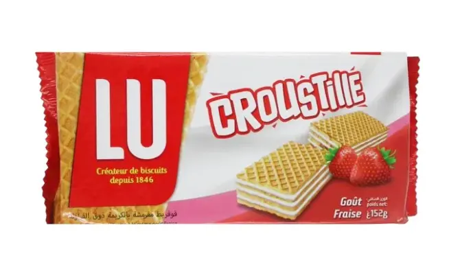 LU GAUFRETTE CROUSTILLE GOUT FRAISE 152G