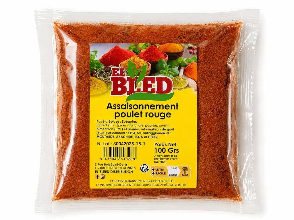 EPICES POULET ROUGE EL BLED 100G {C20}