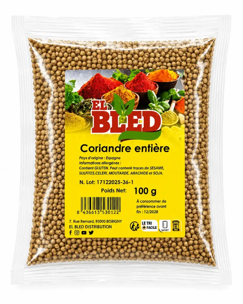 CORIANDRE GRAINS EL BLED 100G {C20}