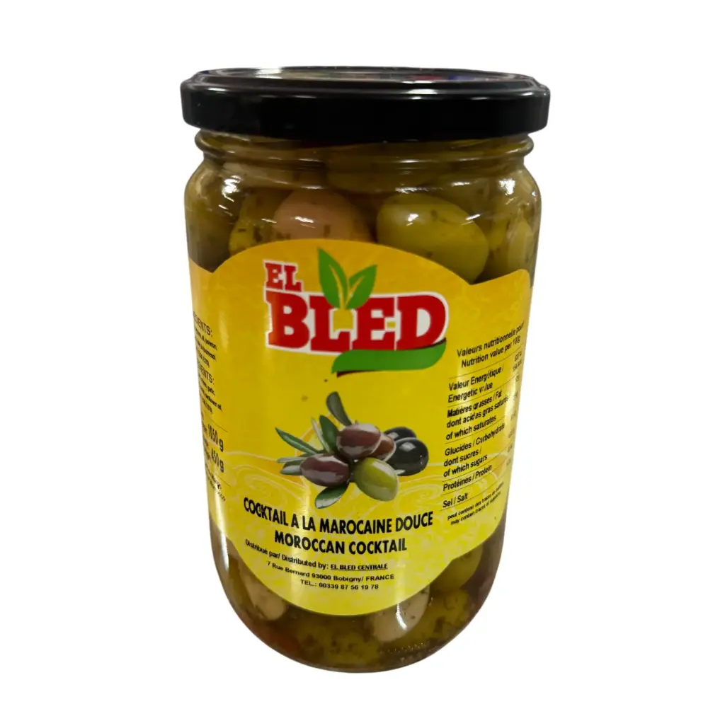 COCKTAIL OLIVES A LA MAROCAINE 450G {C8} 