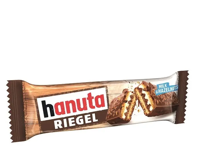 BISCUIT HANUTA RIEGEL 14X 34.5G