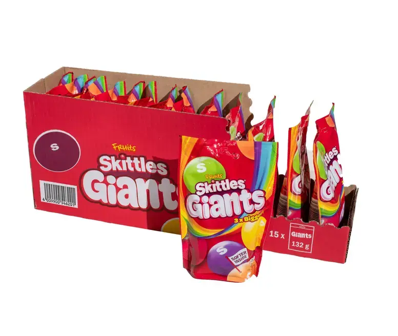 SKITTLES GIANTS FRUITS 132G {C15}