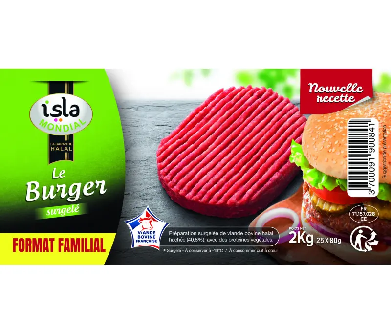 STEAK LE BURGER AVS 2KG ISLA MONDIAL 