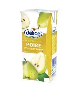 JUS POIRE MINI BRIQUE 20CL X6 DELICE 