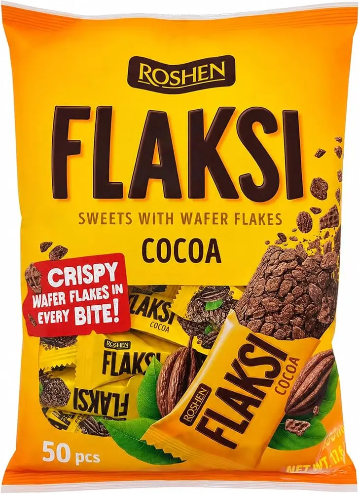FLAKSI CACAO 500G ROSHEN