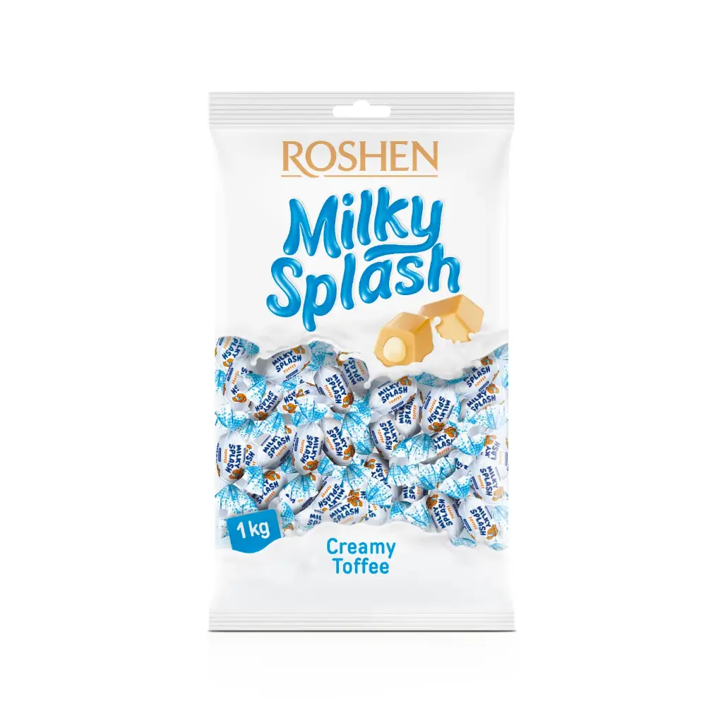 BONBONS MILKY SPLASH 1KG ROSHEN