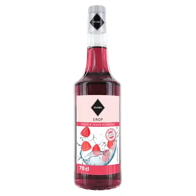 SIROP FRAISE BONBONS 1L RIOBA {C6}