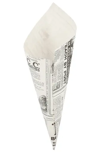 [ART-06455] SACHET EN POINTE INGRAISSABLE "TIMES" 100G 24X17  250PCS