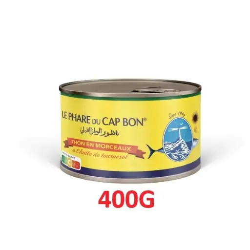 [ART-07190] THON MORCEAUX A L'HUILE PHARE CAP BON 400G MARTINS