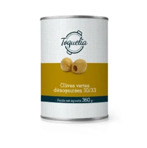 [ART-06655] OLIVE VERTE DN 30-33 BTE 4/4 TOQUELLIA 360G ( CARTON X6 )
