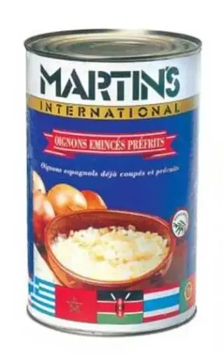 [ART-06195] OIGNONS EMINCES PREFRITS A L'HUILE D'OLIVE VIERGE 4,2KG MARTIN'S