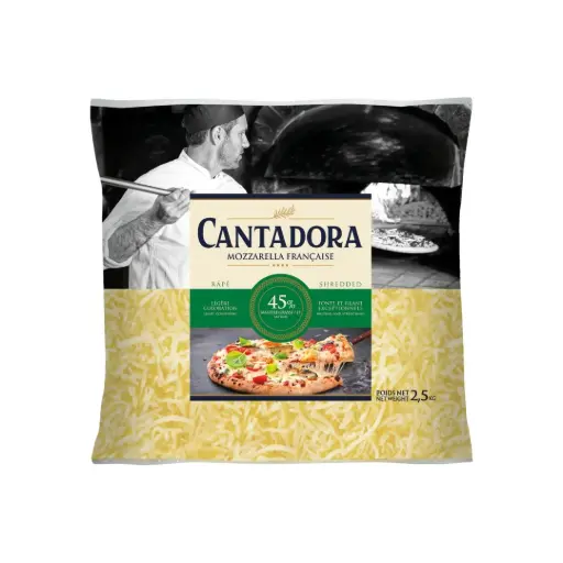 [ART-00167] MOZZARELLA 100% 45% M.G 2.5KG CANTADORA {C4}