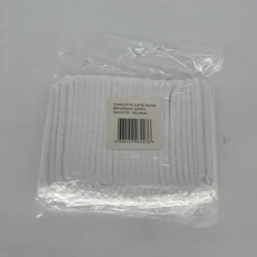 [ART-00477] CHARLOTTES BLANCHE 48CM CLIP X100