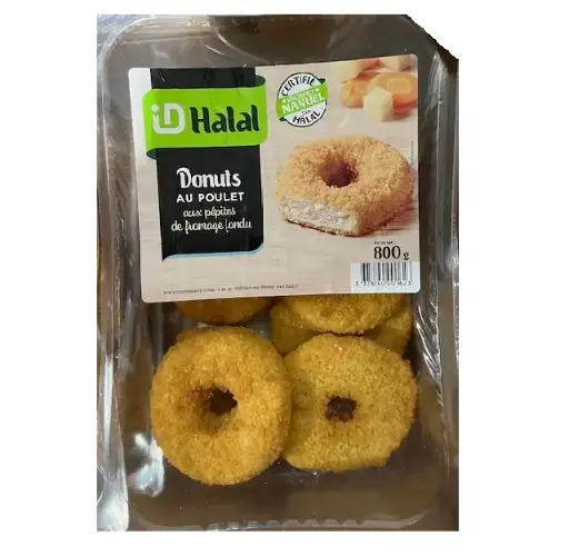 [ART-01492] DONUTS DE POULET AUX PEPITES DE FROMAGE 800G ID HALAL {C4}