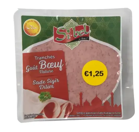 [ART-04077] TRANCHES BOEUF NATURE SIBEL 150G {C16}