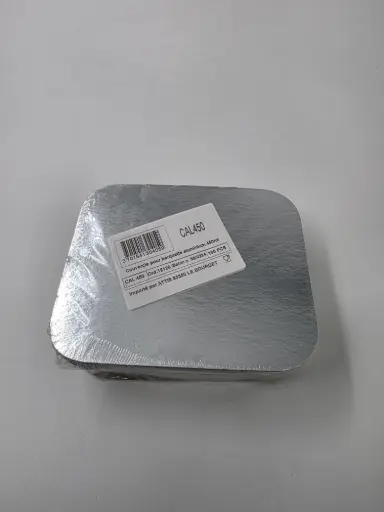 [ART-04140] COUVERCLE BARQUETTE ALUMINIUM 450MLX100