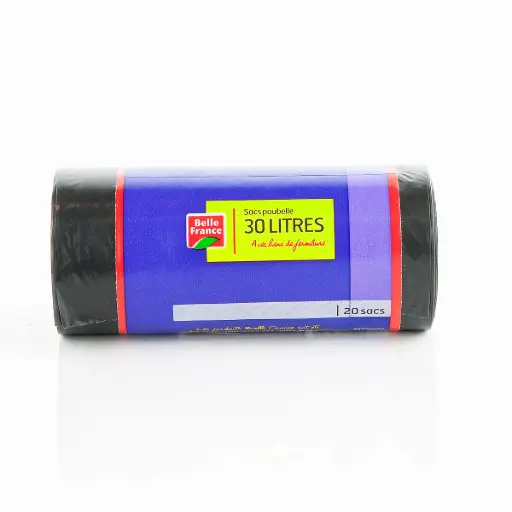 [ART-04416] SAC POUBELLE NOIR 20X30L BELLE FRANCE