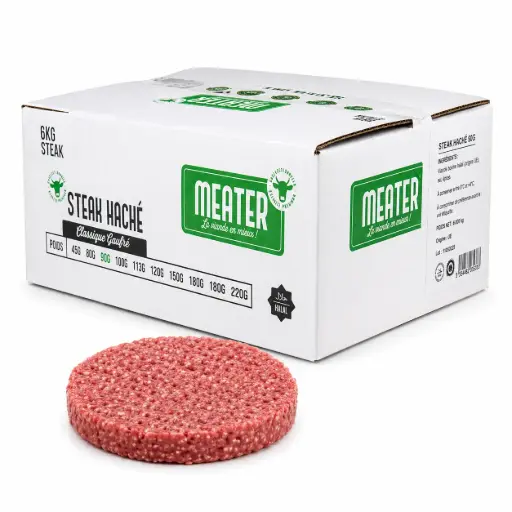 [ART-04734] STEAK 90G HALAL 100% 6KG INICIA