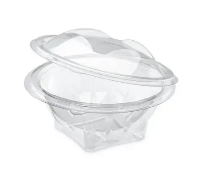 [ART-05314] BARQUETTE SALADE 250ML + COUVERCLE CHARNIERE X50