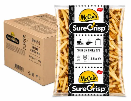 [ART-06056] FRITES SKIN ON FRIES 9/9 SURECRISP MCCAIN 2.5KGX4