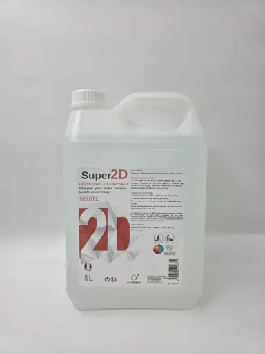 [ART-06792] Détergent désinfectant toutes surfaces sans rinçage neutre Super2D 5L JAGPRIMA