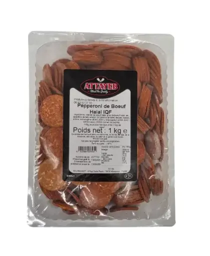 [ART-07122] PEPPERONI DE BOEUF TRANCHE 1KG ATTAYEB MTQ