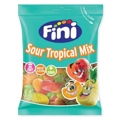 [ART-07863] Bonbons Sour Tropical Mix Halal 90g Fini