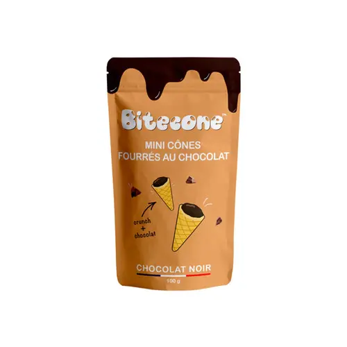 [ART-07873] BITECONE CHOCOLAT NOIR 100G