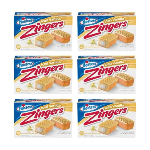 [ART-07883] HOSTESS ZINGERS ICED VANILLA 6X380G
