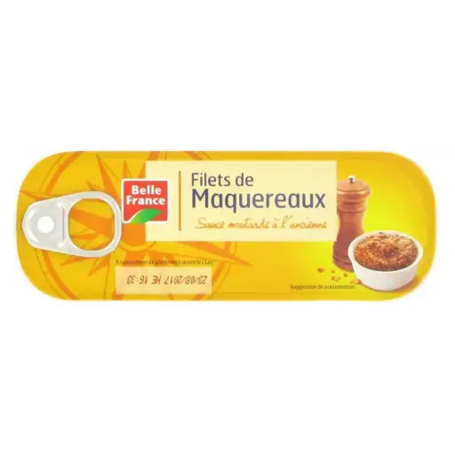 [ART-07922] FILET DE MAQUEREAUX MOUTARDE 1/4 BELLE FRANCE