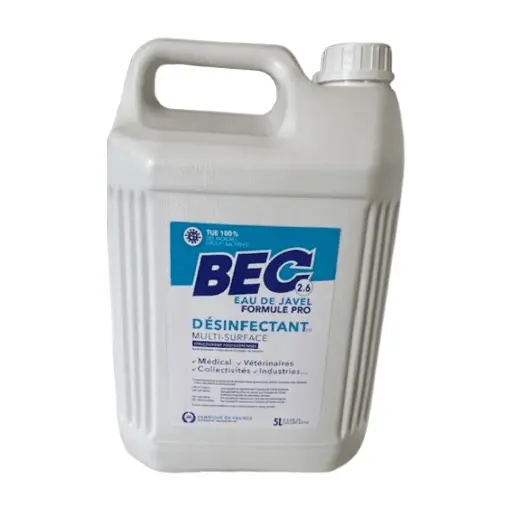 [ART-02410] EAU DE JAVEL DÉSINFECTANT MULTI-SURFACE 2.6 5L BEC {C3}