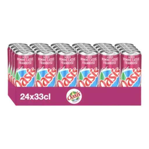 [ART-00065] OASIS POMME CASSIS FRAMBOISE 33CL X24