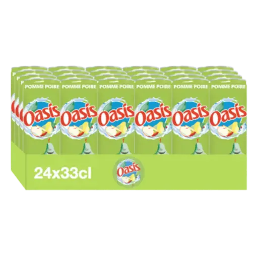 [ART-00519] OASIS POMME POIRE 33CL X24