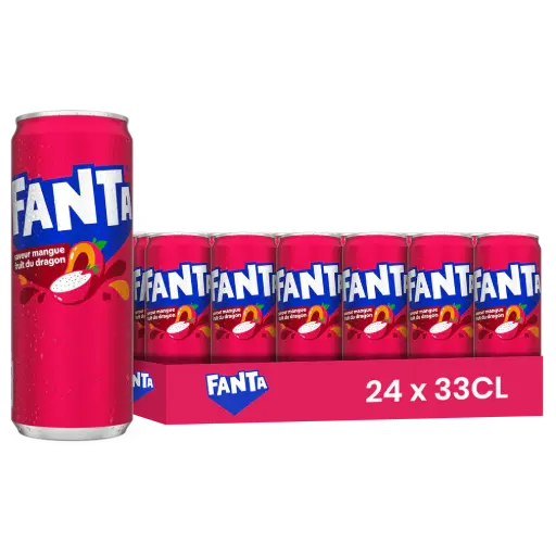 [ART-01376] FANTA MANGUE FRUIT DU DRAGON 33CL X24 SLIM FR