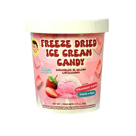 [ART-08076] FROSTY BITES Freeze Dried Ice Cream Candy Strawberry Flavour 4Og