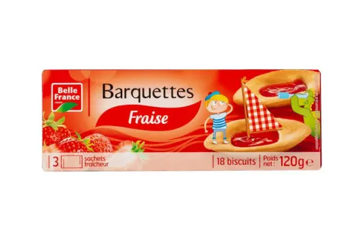 [ART-06140] BARQUETTES FRAISE 120G BELLE FRANCE {120G*24*}