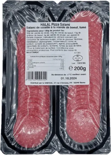 [ART-02789] SALAMI DE DINDE POUR PIZZA EN TRANCHE 200G SUNTAT {10}