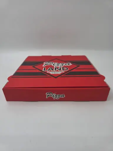 [ART-00410] BOITE PIZZA "PIZZA LAND" 26CM X100PCS