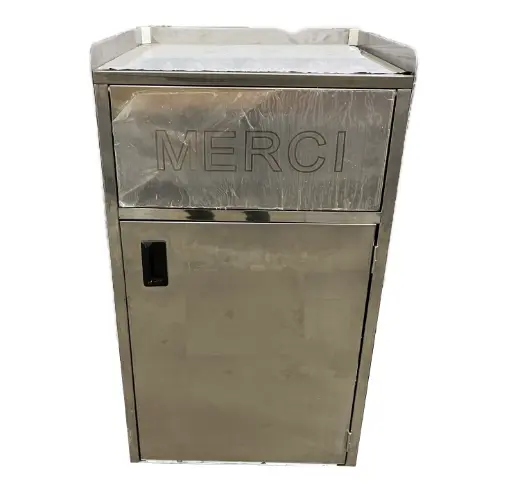 [ART-06445] POUBELLE RESTAURANT INOX