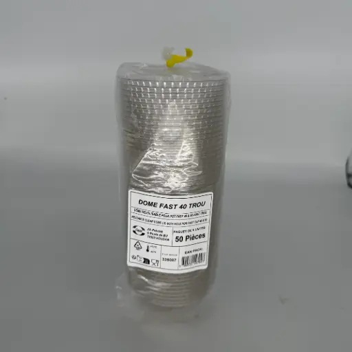 [ART-00619] COUVERCLE DOME MILKSHAKE AVEC TROU X50 DL95