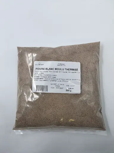 [ART-06569] POIVRE BLANC MOULU THERMISÉ 500G SALAMARKET {C20}